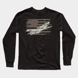 P-51 Mustang American Fighter Plane Long Sleeve T-Shirt